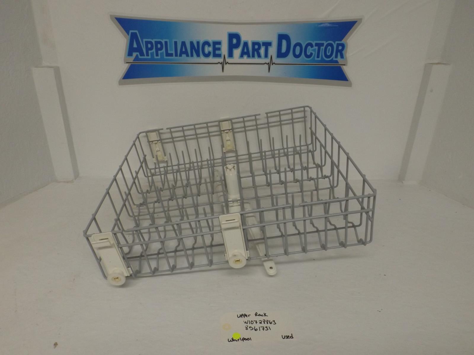 Whirlpool Dishwasher W10728863 8561731 Upper Rack Used Whirlpool Dishwasher W10728863 8561731 Upper Rack Used